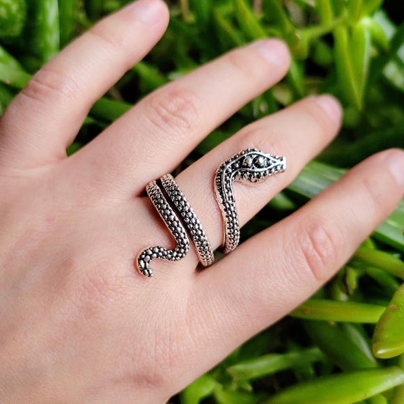 New Classic Silver Snake Ring - Picture 1 of 8